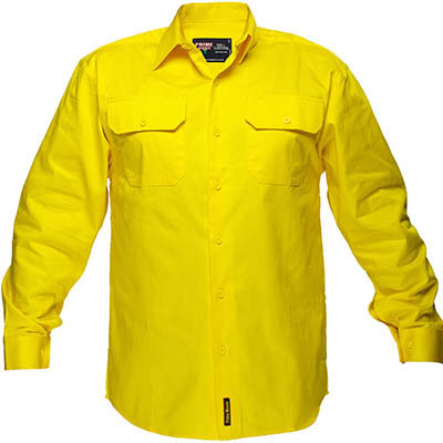 Image for PRIME MOVER MS988 COTTON DRILL SHIRT LONG SLEEVE from ONET B2C Store