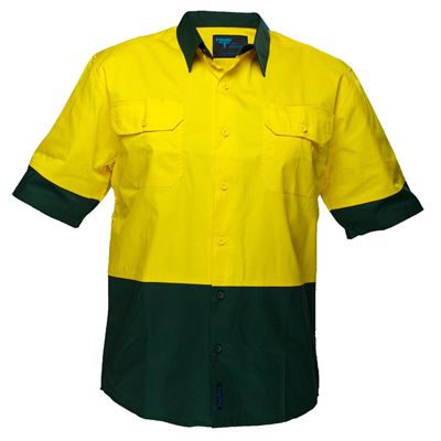 Image for PRIME MOVER MS802 COTTON DRILL SHIRT SHORT SLEEVE LIGHTWEIGHT 2-TONE from ONET B2C Store