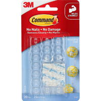 command adhesive decorating clips clear pack 20 clips and 24 strips