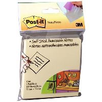 post-it 654-hby original notes 76 x 76mm yellow hangsell