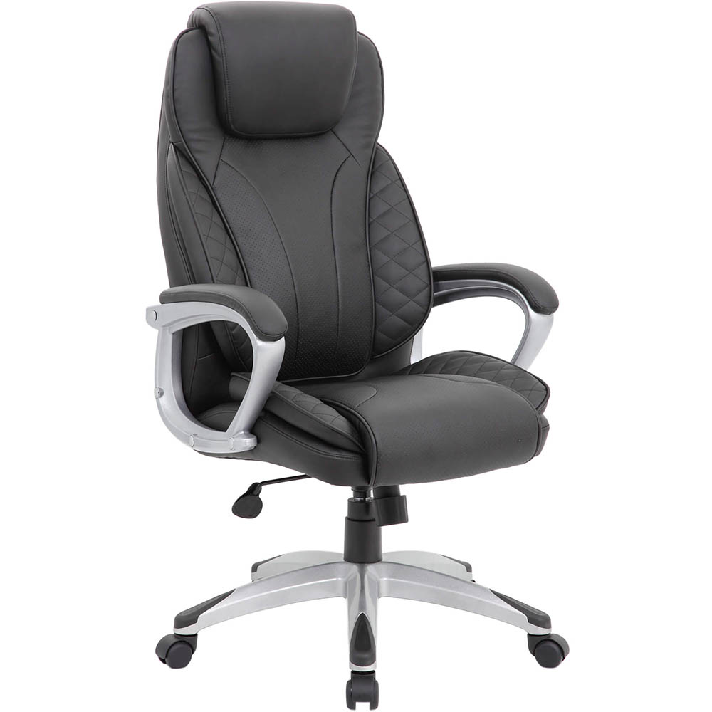 Image for INITIATIVE TRISTAR EXECUTIVE HIGH BACK CHAIR ARMS PU BLACK from BusinessWorld Computer & Stationery Warehouse
