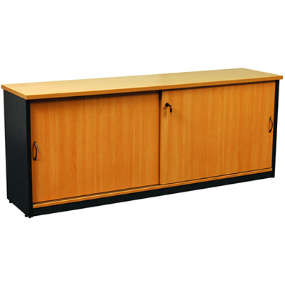 Image for OXLEY CREDENZA 1500 X 450 X 730MM BEECH/IRONSTONE from ONET B2C Store