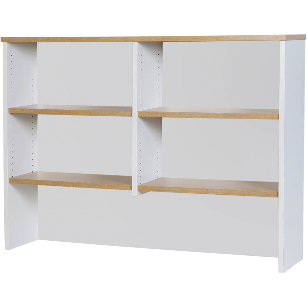 Image for OXLEY HUTCH 1500 X 315 X 1075MM OAK/WHITE from Challenge Office Supplies