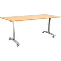 summit flip top table 1500 x 750mm beech