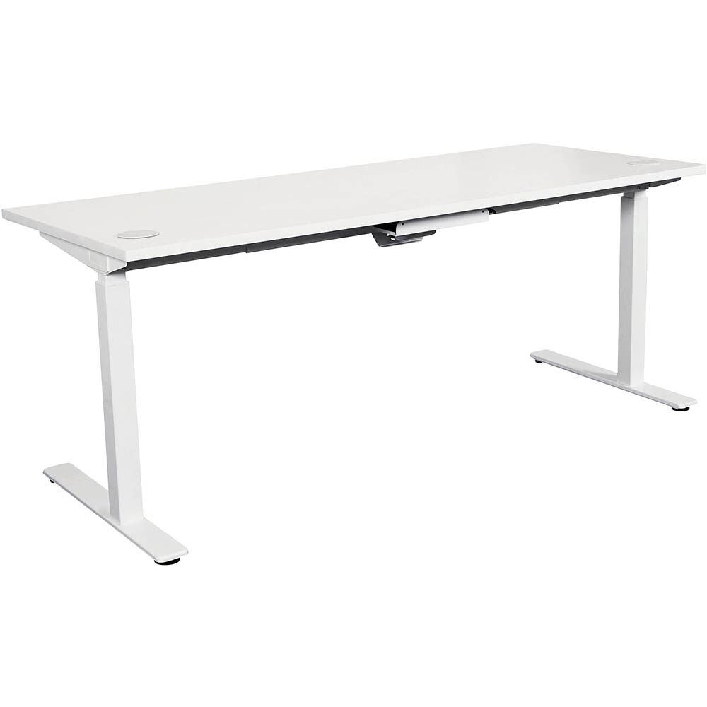 Image for SUMMIT ELECTRIC SIT TO STAND STRAIGHT DESK 1800 X 750MM WHITE/WHITE from Mitronics Corporation
