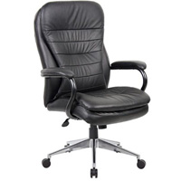 titan executive chair high back arms pu black
