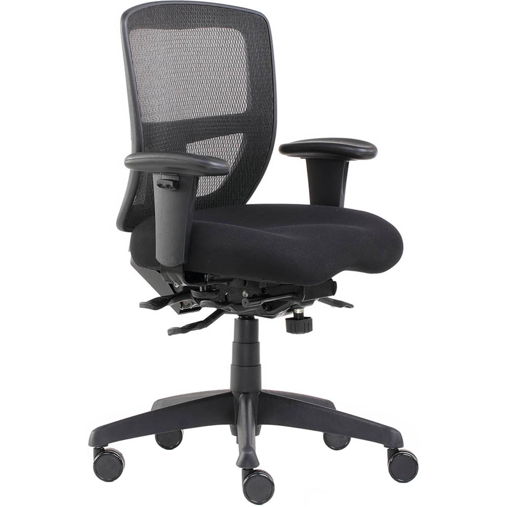 Image for MIAMI II SERENITY ERGONOMIC HIGH MESH BACK CHAIR ARMS BLACK from Challenge Office Supplies