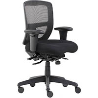 initiative serenity ergonomic high mesh back chair arms black
