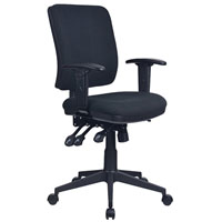 initiative rejuvenate ergonomic high back chair arms black