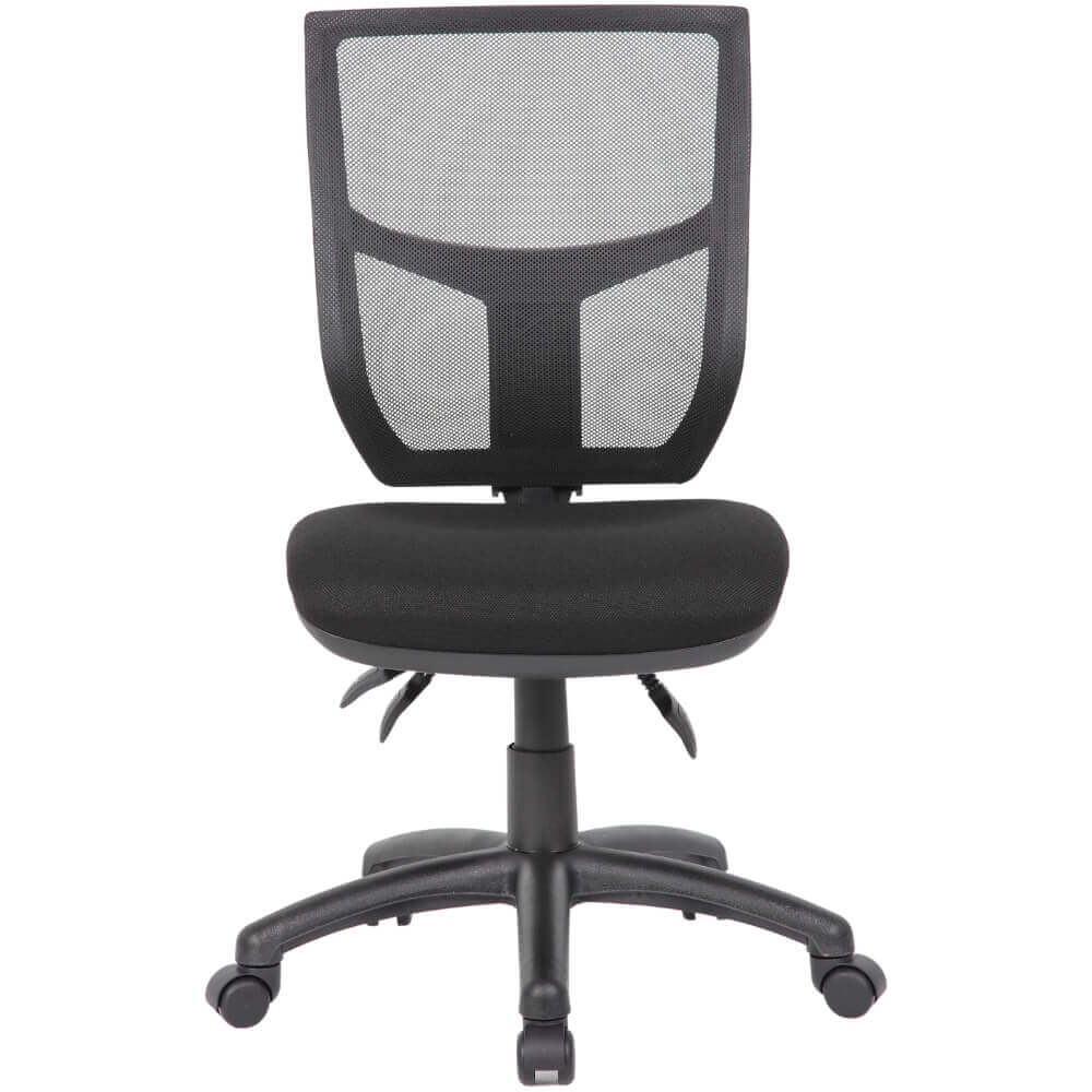 Image for YS DESIGN HALO TASK CHAIR HIGH MESH BACK BLACK from Office Heaven