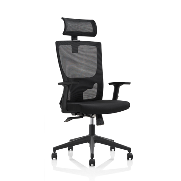 Image for INITIATIVE PLUTO TASK CHAIR HIGH MESH BACK ADJUSTABLE ARMS BLACK from Office Heaven