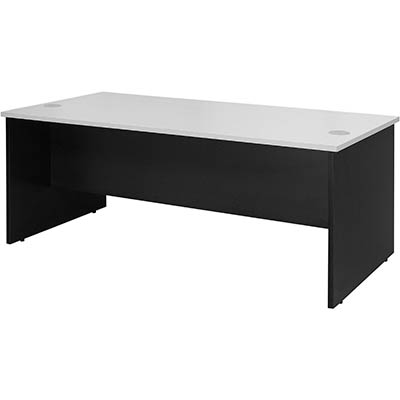 Image for OXLEY DESK 1800 X 900 X 730MM WHITE/IRONSTONE from BusinessWorld Computer & Stationery Warehouse