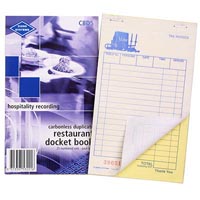 zions cbd restaurant docket book carbonless duplicate 170 x 100mm