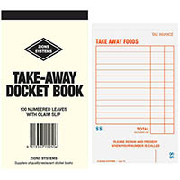 zions ta take-away docket book single ply 100 page 172 x 99mm