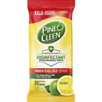 pine o clean disinfectant wipes lemon pack 100 (carton 8)