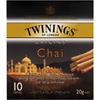 twinings teabags chai and green tea pack 10
