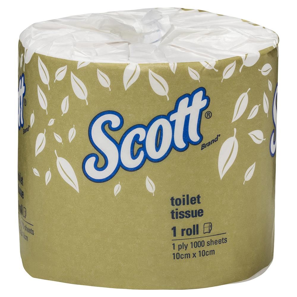 Image for TOILET PAPER SCOTT 1 PLY WHITE 1000 SHEETS PER ROLL CARTON 48 from Buzz Solutions