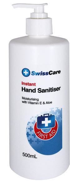 Image for SWISSCARE HAND SANITISER 500ML WITH PUMP from Buzz Solutions