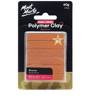 mm make n bake polymer clay 60g - bronze