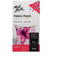 mm fabric paint set 12pc x 20ml