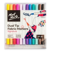 mm dual tip fabric markers 12pc