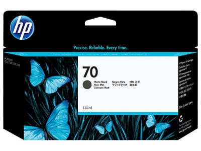 Image for HP #70 MATTE BLACK INK CARTRIDGE 130ML from Mitronics Corporation