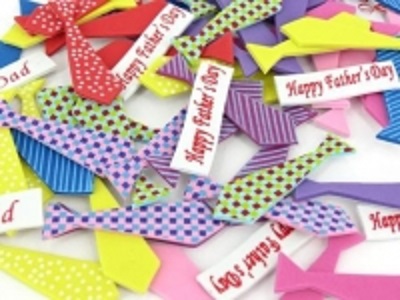 Image for Foam Fathers Day Tie Stickers (Pack 72) from Olympia Office Products