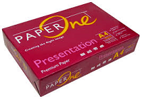 paper one red 100gsm white presentation paper - ream 500