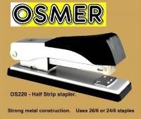 osmer 220 half strip metal stapler