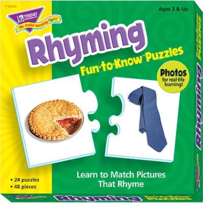 Image for RHYMING PUZZLES (48 PIECES) (SET OF 24 PUZZLES) from Olympia Office Products