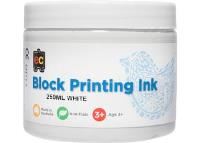 block printing ink 250ml white