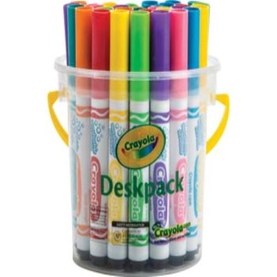 Image for CRAYOLA WASHABLE BRIGHT MARKERS DESKPACK TUB 32 from Olympia Office Products