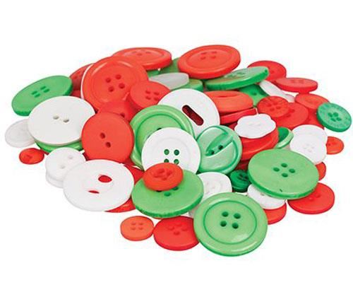 Image for CHRISTMAS BUTTONS 600GM TUB from Olympia Office Products