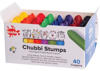 Image for CHUBBI-STUMPS CRAYONS - BOX OF 40 from Olympia Office Products