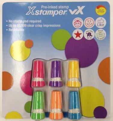 Image for XSTAMPER MERIT STAMPS (ASSORTED PACK OF 6) from Olympia Office Products