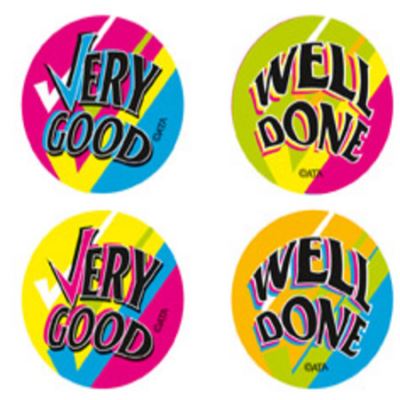 Image for MERIT STICKER FLUORO VERY GOOD/WELL DONE (PACK 96 from Olympia Office Products