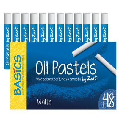 Image for ZART BASIC OIL PASTELS WHITE (PACK 48) from Olympia Office Products