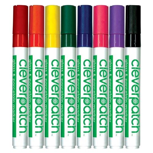 Image for GLASS AND POCELAIN MARKERS ASSORTED (PACK 8) from Olympia Office Products