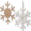 snowflake wooden shapes (20)