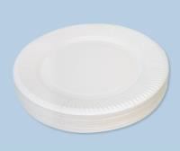 180mm uncoated paper plates (50)