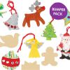 christmas wooden shapes - mixed pack 240