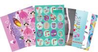 spencil scrapbook exercise book covers - assorted girl designs