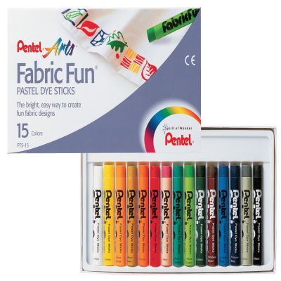 Image for PENTEL FABRIC FUN PASTEL DYE STICKS (PACK 15) from Olympia Office Products