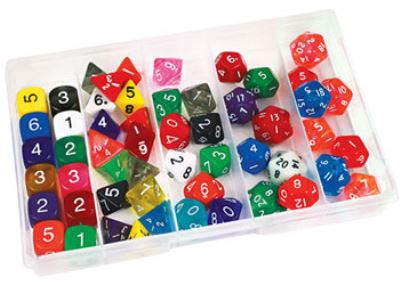 Image for CLASS DELUXE DICE SET - 54 PIECES IN CONTAINER from Olympia Office Products