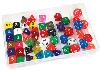 class deluxe dice set - 54 pieces in container