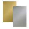 metallic board - gold and silver double sided (pack 12)