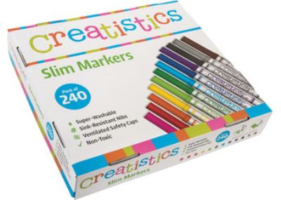 Image for CREATISTICS SLIM COLOURING MARKERS - PACK 240 from Olympia Office Products