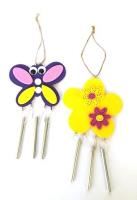 butterfly/flower wind chimes (pack 10)