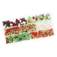 christmas assorted bead box 400g