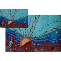 elizabeth richards indigenous seasons carpet 1500 x 1000mm